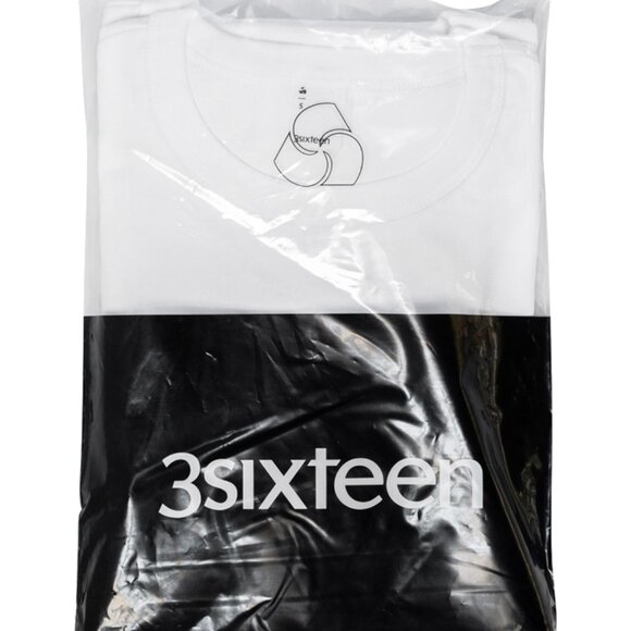 NWOT 3sixteen Heavyweight T-Shirt 2-Pack (L) White Pocket Tees, Made in USA - Picture 8 of 8
